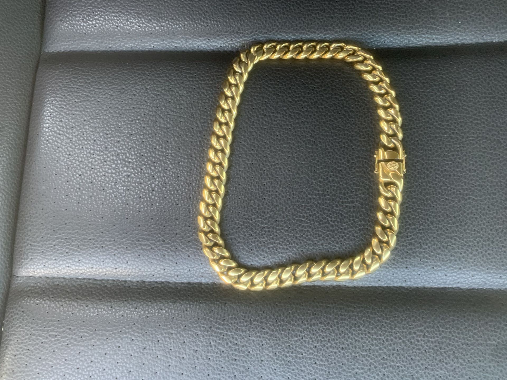 Solid gold cuban link chain