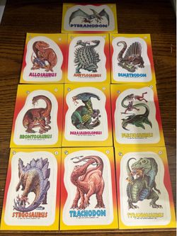 1988 Topps Dinosaur cards