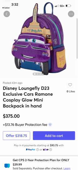 Loungefly Disney Cars Ramone Mini Backpack
