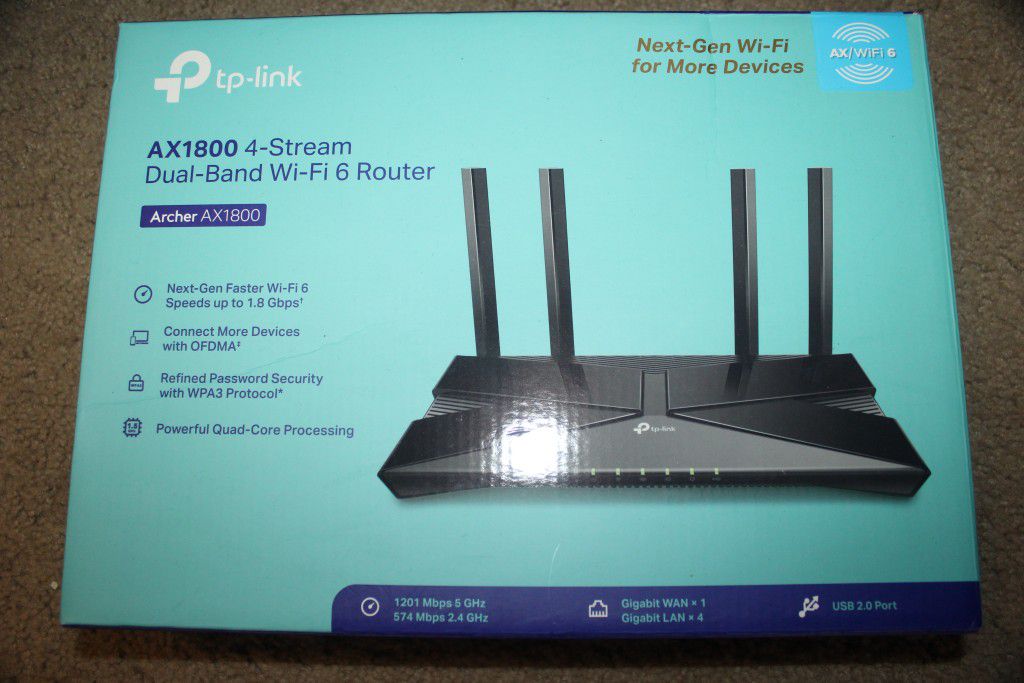 WiFi Router - TP-Link AX1800