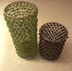 Colored Gems Candle Holders