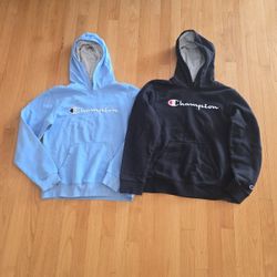 2 Champion Hooded Sweatshirts Size Youth XL