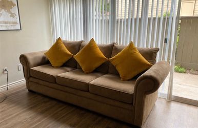 Comfy Coffee Brown Sofa