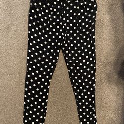 Forever 21 Dressy Polka Dot Pants Size Medium