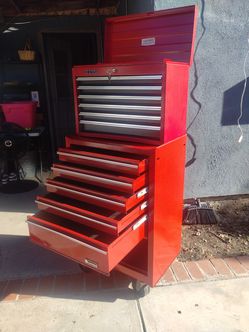 Lumidor and homak tools box..H..60..W..27..D..18