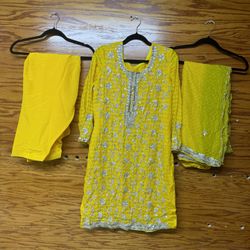 Yellow Indian Dress