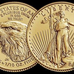 $5 2022 , 1/10 Oz. Gold Coin USA 