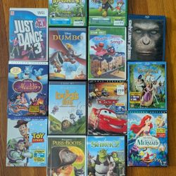 Wii,  DVD, Blu-ray, Leap Frog Assortment 