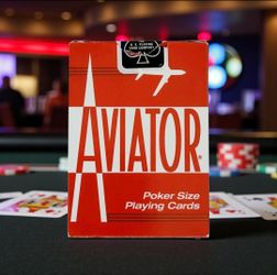 2017 AVIATOR Poker Size Playing Cards Aviator Poker 914 Red Deck Unsealed Box. Aviator brand playing cards were introduced in 1927 in honor of Charles
