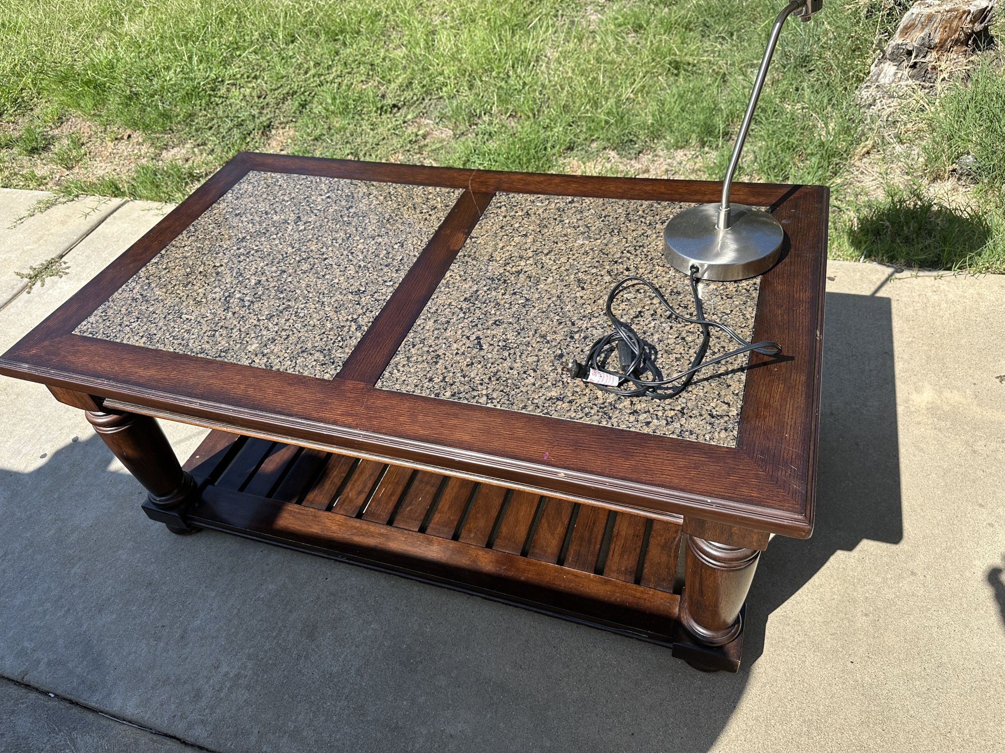 Nice Coffee Table With Granite