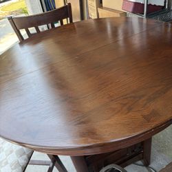 High Bar Table & 4 Chairs 