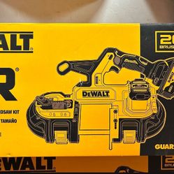 DEWALT20-Volt MAX Lithium-Ion 3-3/8 in. Cordless Band Saw with 5 Ah Battery, Charger and Bag
