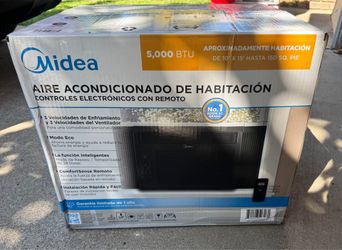 Midea 5,000 BTU Window Air Conditioner with Remote, 150 Sq ft, Black