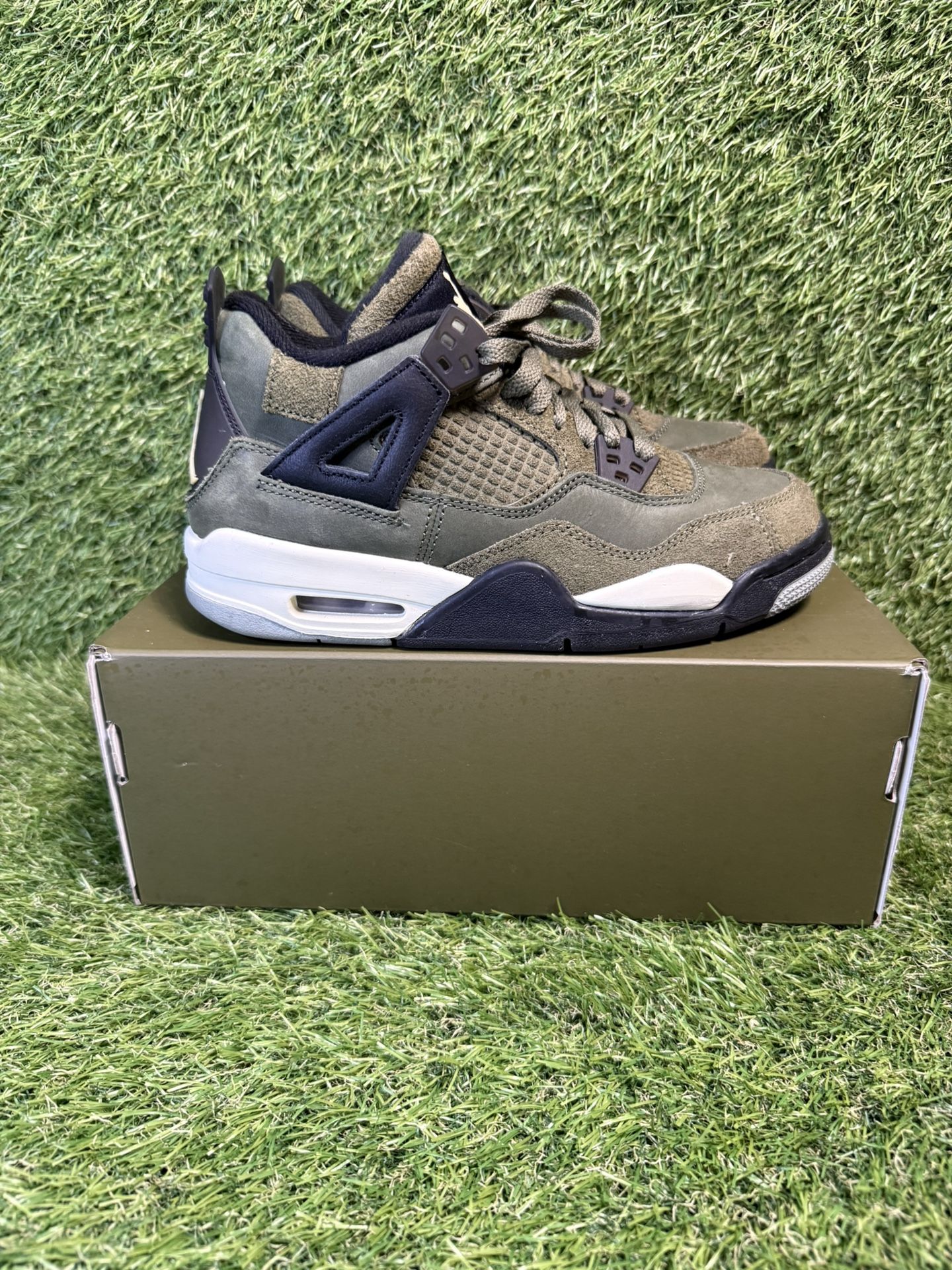 Size 5Y - Jordan 4 Retro SE Craft Medium Olive