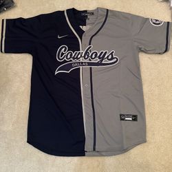 Micah Parsons Dallas Cowboys Half Half Baseball Jersey 
