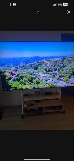 Samsung Smart TV 85” With Mobile Rolling Stand