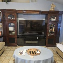 Antique Cherry Entertainment Center