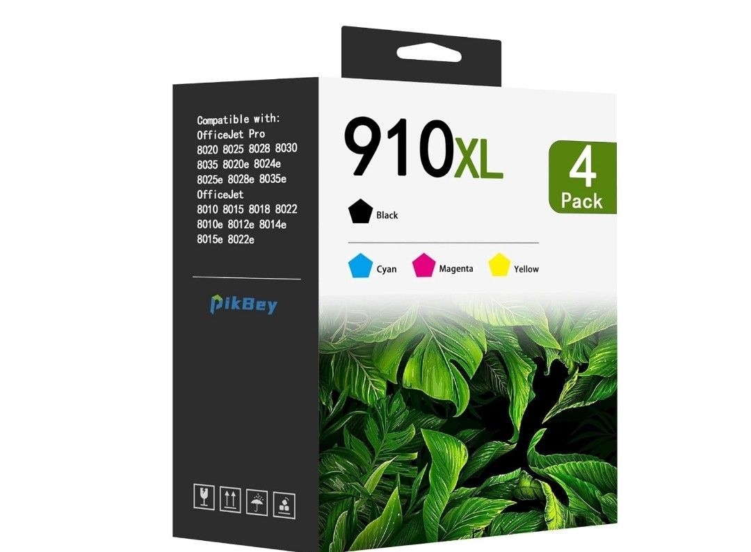910XL Ink Cartridges Combo 4 Pack Replacement HP Officejet Pro 8020 8025 8028