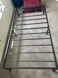 Twin bed frame and matress