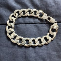 Large Sterling Silver Bracelet - .925