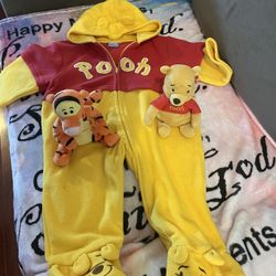 Winnie The Pooh Onesie And Plushes 