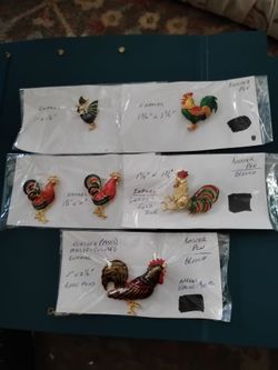 Jewelry - 6 Various Enamel Pins