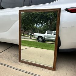 Vintage Solid Wood Mirror 