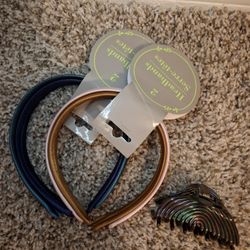 4 Headbands And Black Organza