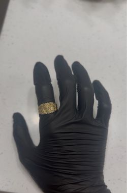Gold nugget ring