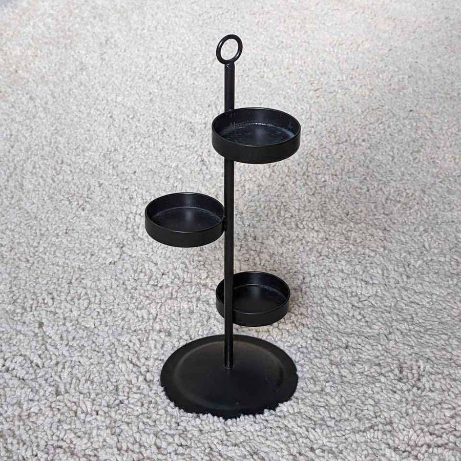 PartyLite decorative freestanding metal candlestick tea light candle holder display tree