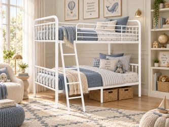 Bunk Metal Twin Over Twin White new in box