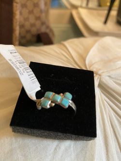 Turquoise sterling silver ring