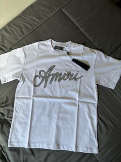 Fall 2026 White Checkered Amiri T-Shirt