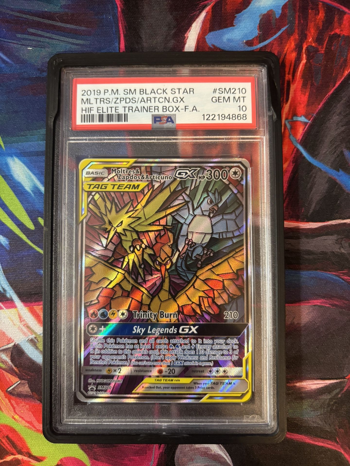 Moltres Zapdos & Articuno GX Tag Team PSA 10