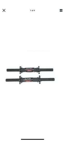 CAP Barbell 14" Threaded Standard Steele Dumbbell Handles ( Pair )