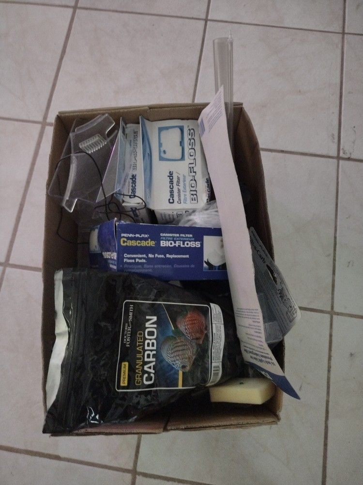 Whole Box Of Aquarium Stuff Lots Of Different Things
