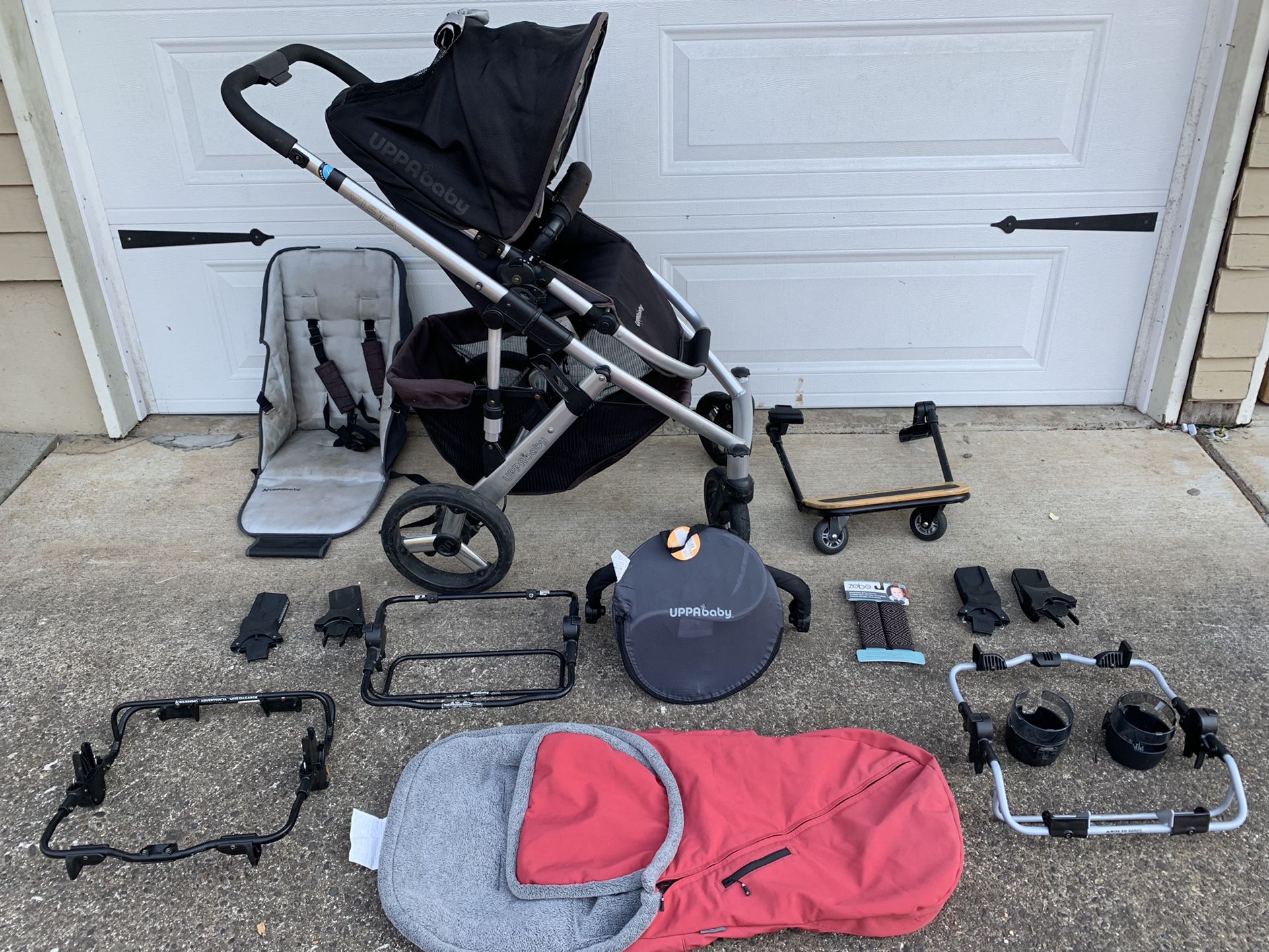 UppaBaby Vista Convertible Double Stroller & ACCESSORIES