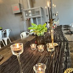 16 Black Table Runners 
