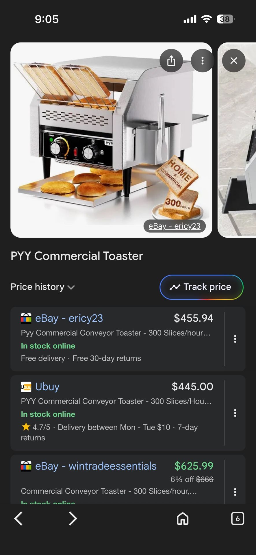 Pyy Commercial Restaurant Toaster