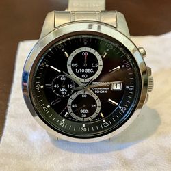 Seiko Mens Chronograph Watch 4T57-00C0 100M