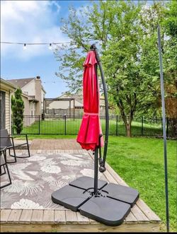 10 feet Red Patio Umbrella