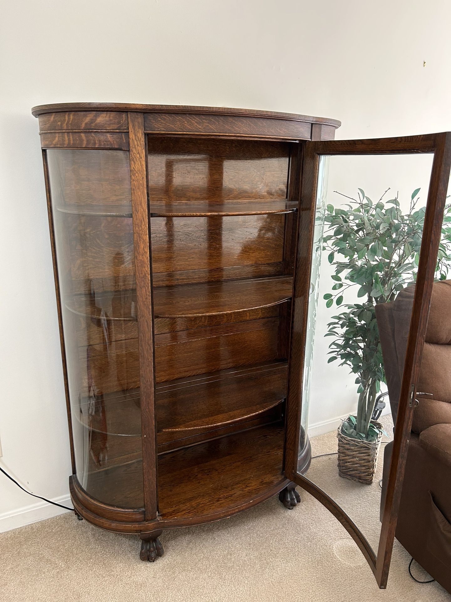 Oak China Closet