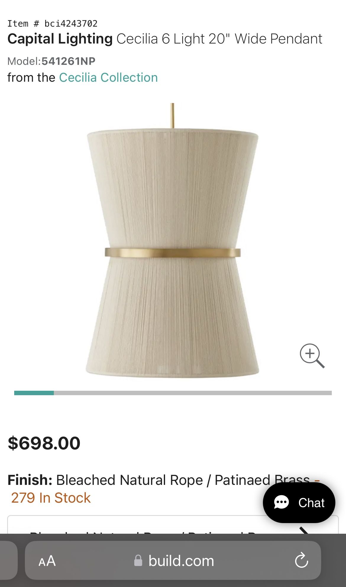 Capital Lighting Cecilia 6 Light 20" Wide Pendant
