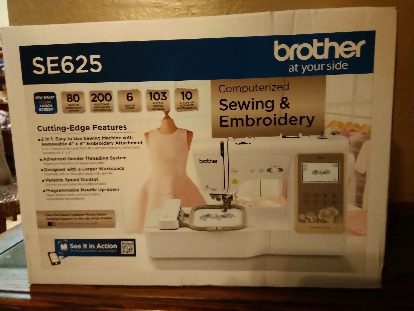Brand new sewing machine, factory sealed SE625