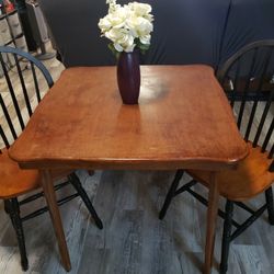 Small Cute Wooden Dining Room Set