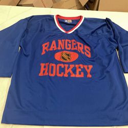 New Starter New York Rangers Hockey Jersey Mens Xl NHL Clean Vintage NWOT Blue