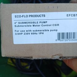 Is controller for deep well pump
