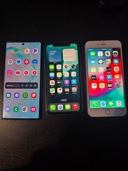 Phones, Galaxy Note 10+ Unlocked, iPhone 11 and iPhone 6+