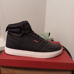 Levis Black Hightop Sneakers