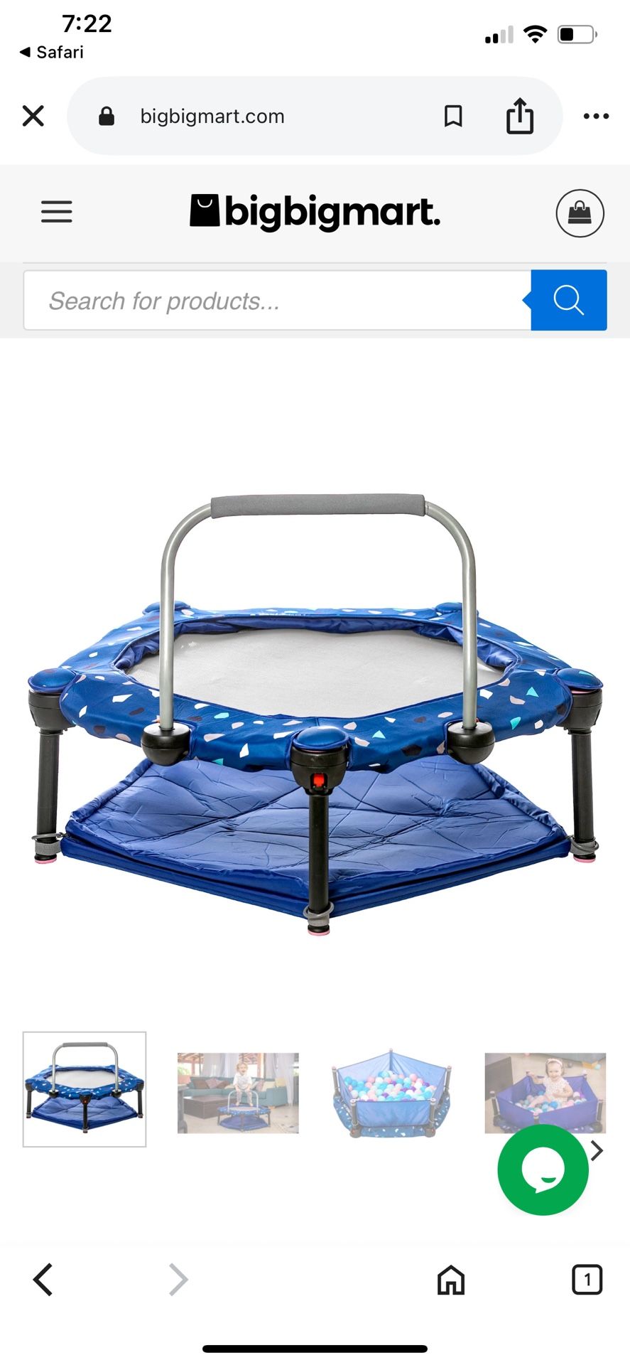 Kids Folding Trampoline & Ball Pit EUC